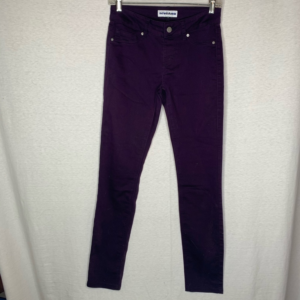 4/$35 Nygard Pants Jeans Denim 4 Purple Stretch